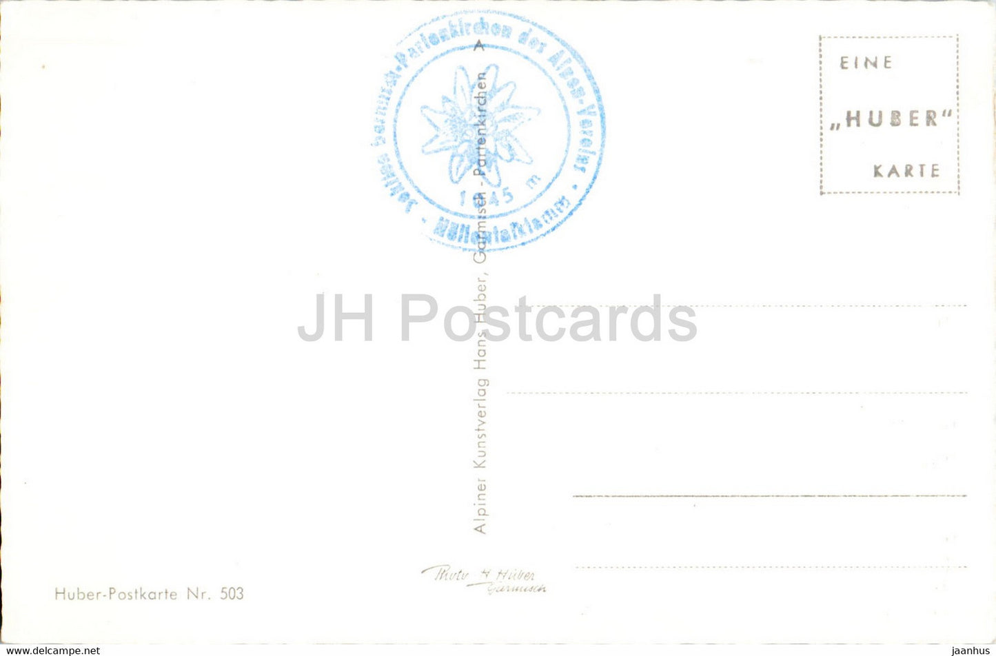 Hollentalangerhutte gegen Hupfleitenjoch - carte postale ancienne - Allemagne - inutilisée