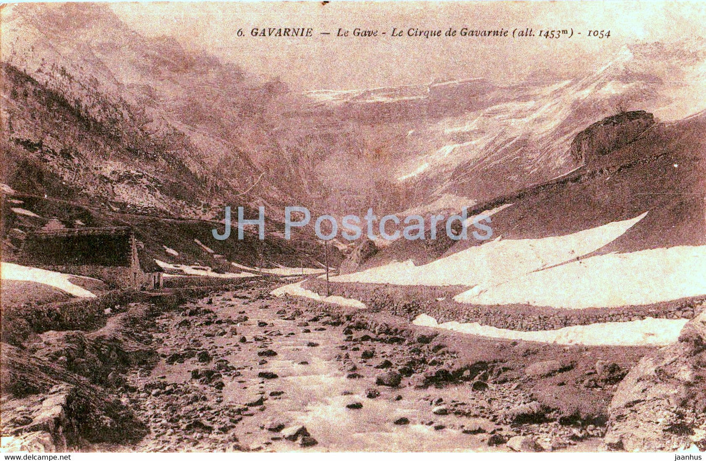 Gavarnie - Le Gave - Le Cirque de Gavarnie - 6 - old postcard - France - used - JH Postcards
