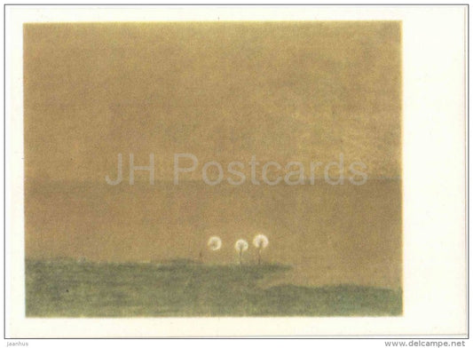 painting by M. Ciurlionis - Stillness - dandelion - lithuanian art - unused - JH Postcards