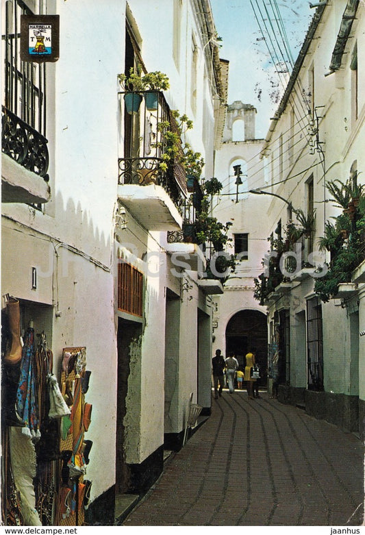 Marbella - Costa del Sol - San Juan de Dios street - 37 - Spain - used - JH Postcards