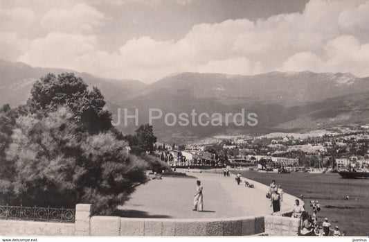 Yalta - Crimea - Embankment - 1956 - Ukraine USSR - unused - JH Postcards
