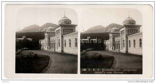 Ostrov Bath - Beshtau mountain - Zheleznovodsk - Caucasus - Russia - Russie - stereo photo - stereoscopique - old photo - JH Postcards
