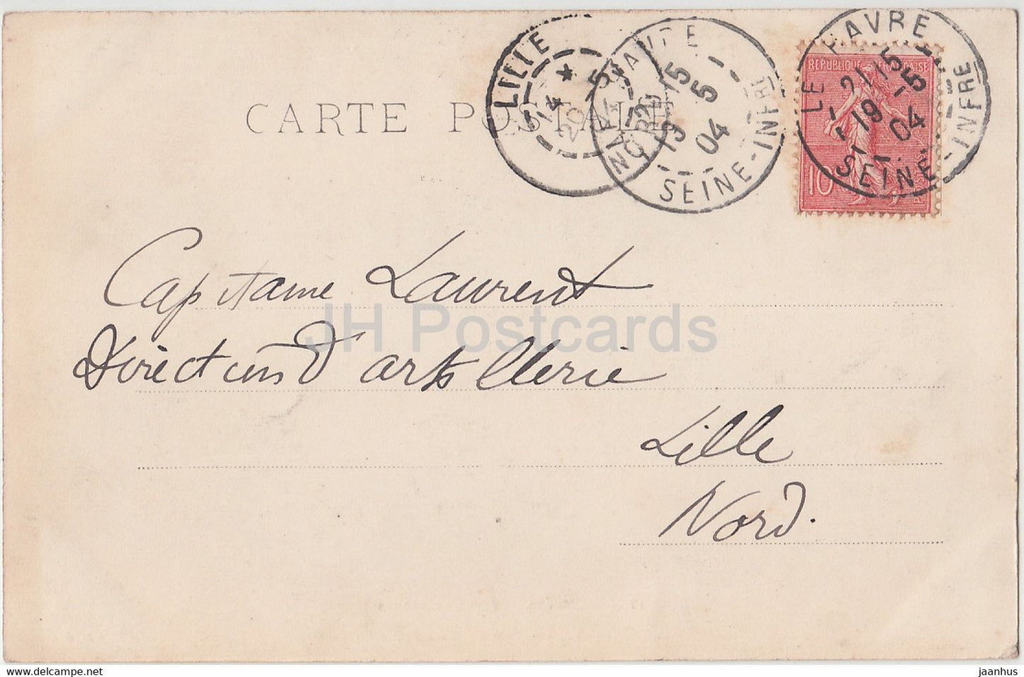 Le Havre - Effet de Vagues - 17 - Segelschiff - alte Postkarte - 1904 - Frankreich - gebraucht