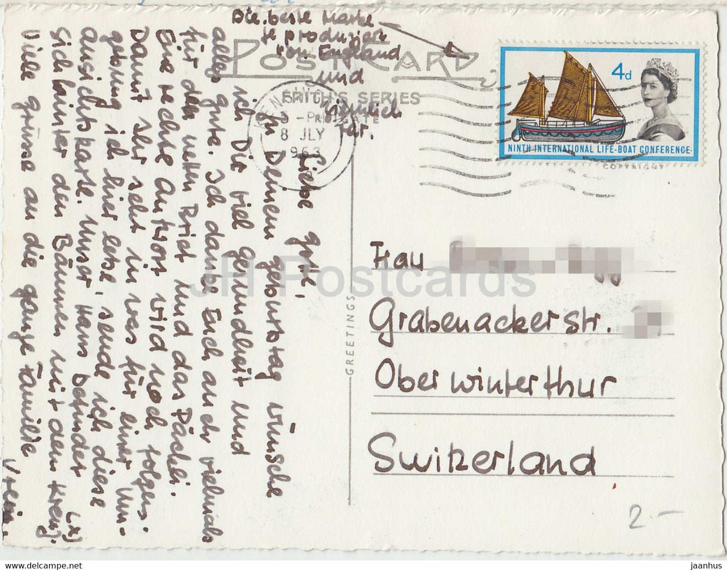 Putney - The River - cygne - oiseaux - pont - 1963 - Angleterre - Royaume-Uni - utilisé