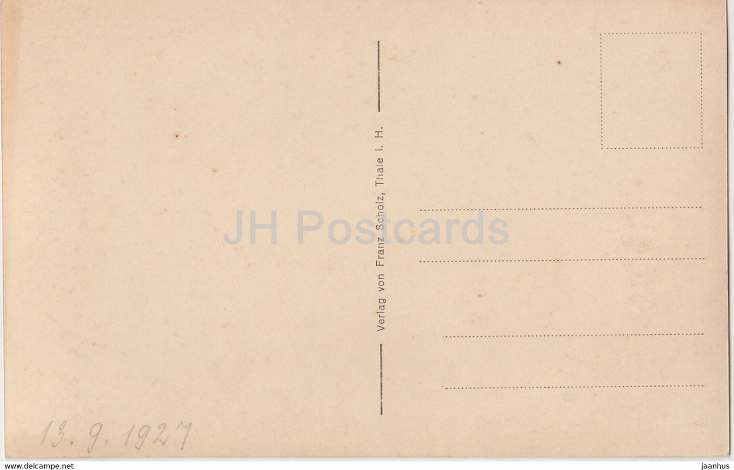 Teufelsbrucke i Bodetal - old postcard - 1927 - Germany - unused