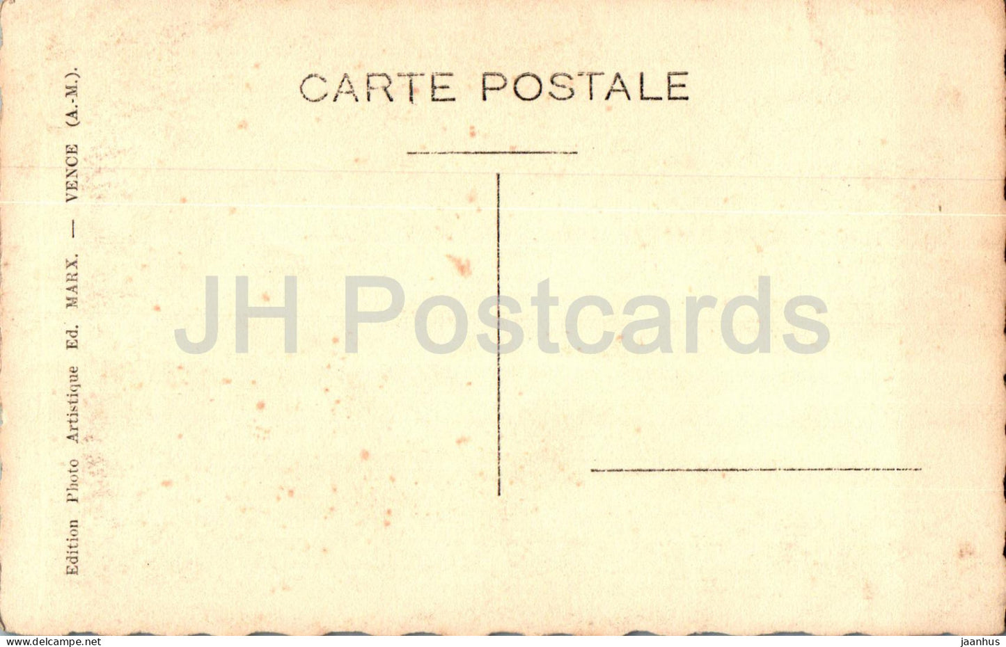 Vence - streets - 1 - Ed Marx - old postcard - France - unused