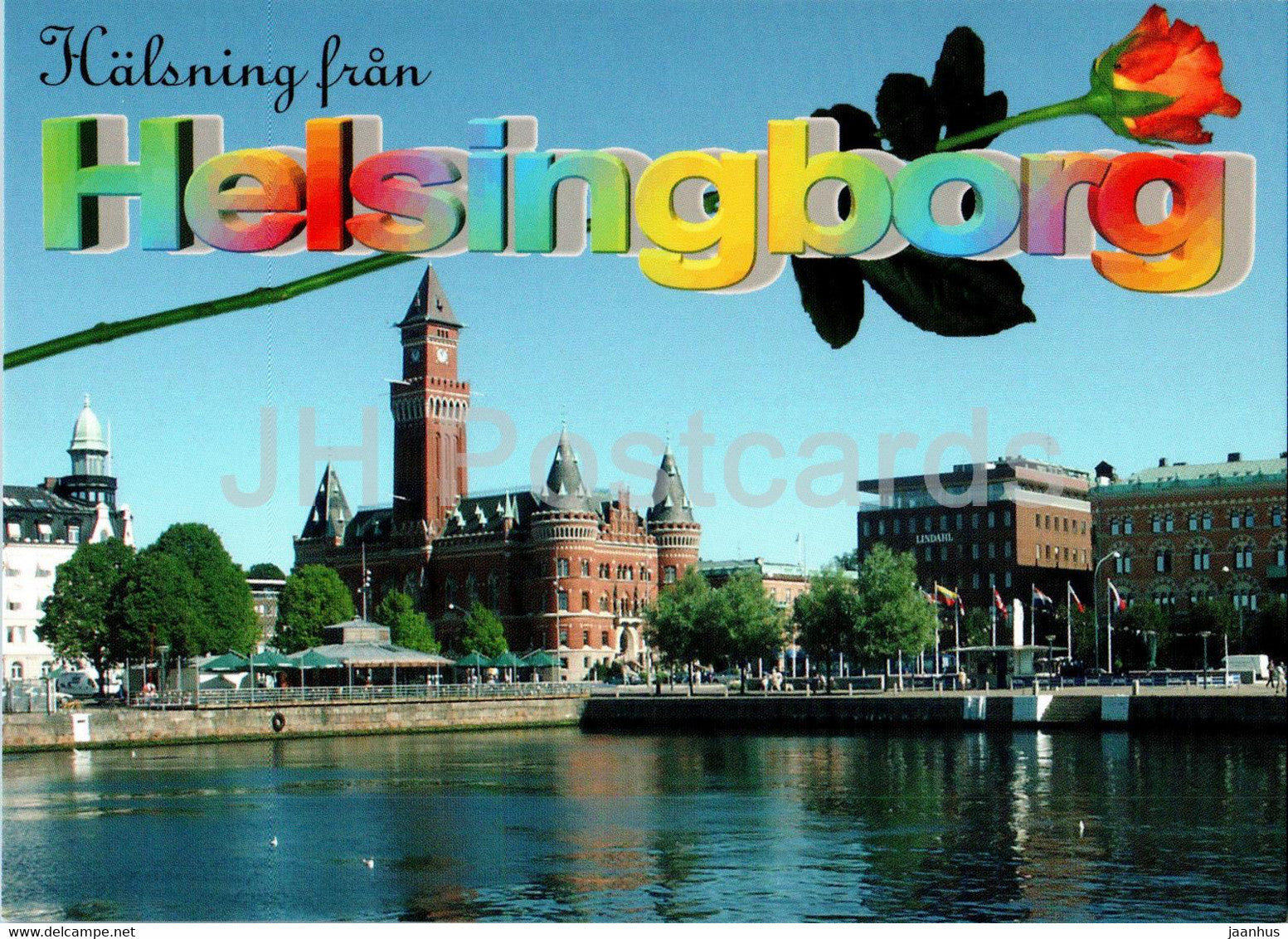 Halsning fran Helsingborg - multiview - 7478 - Sweden - unused - JH Postcards