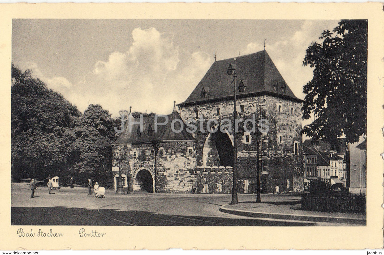 Bad Aachen - Ponttor - 13 - old postcard - 1935 - Germany - used - JH Postcards