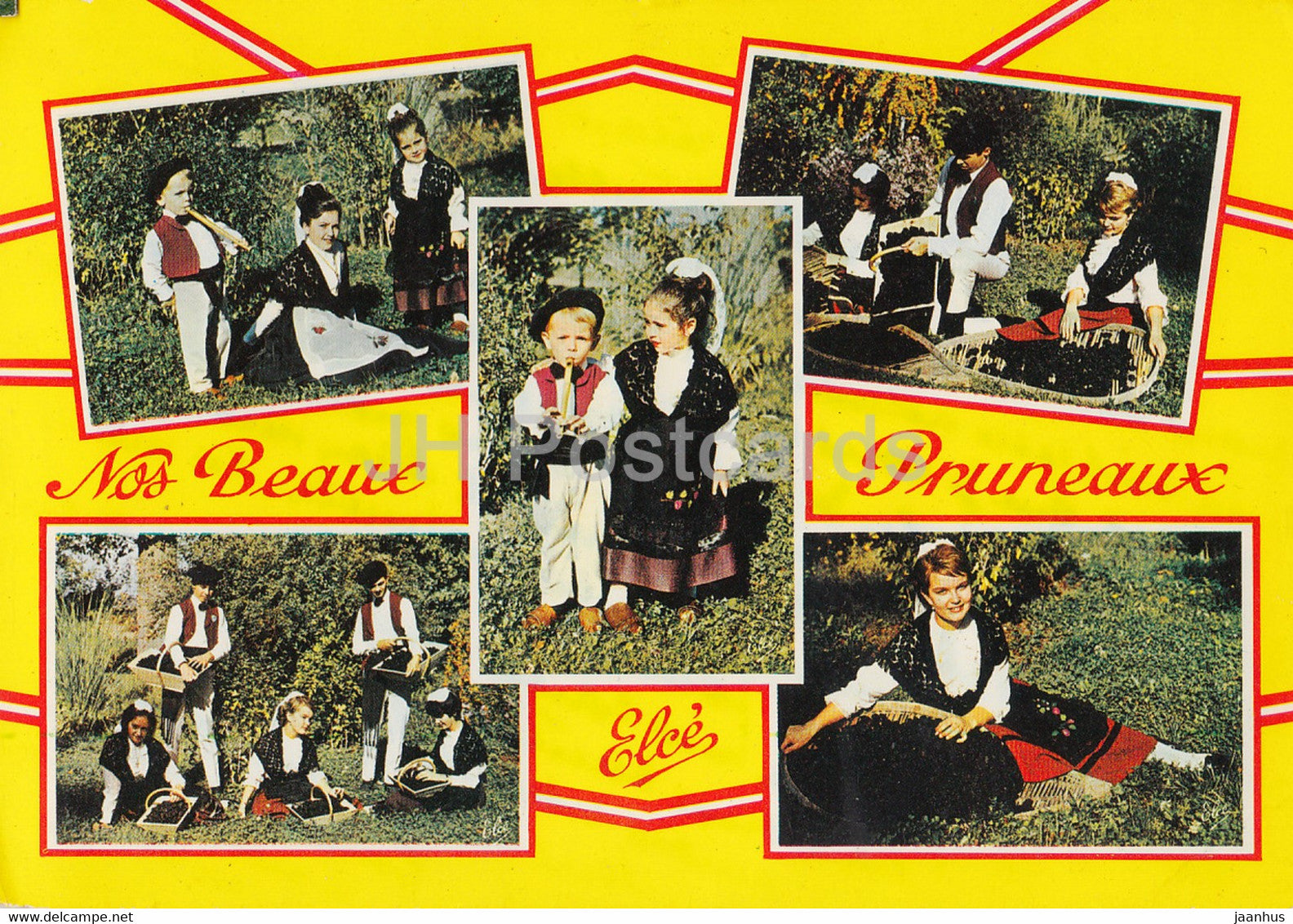 Nos Beaux Pruneaux - Elce - children - France - used - JH Postcards