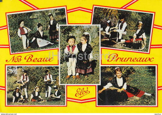 Nos Beaux Pruneaux - Elce - children - France - used - JH Postcards