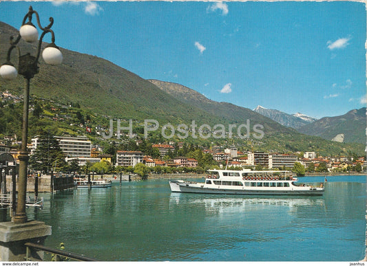 Locarno - Lago Maggiore - passenger boat - 1967 - Switzerland - used - JH Postcards