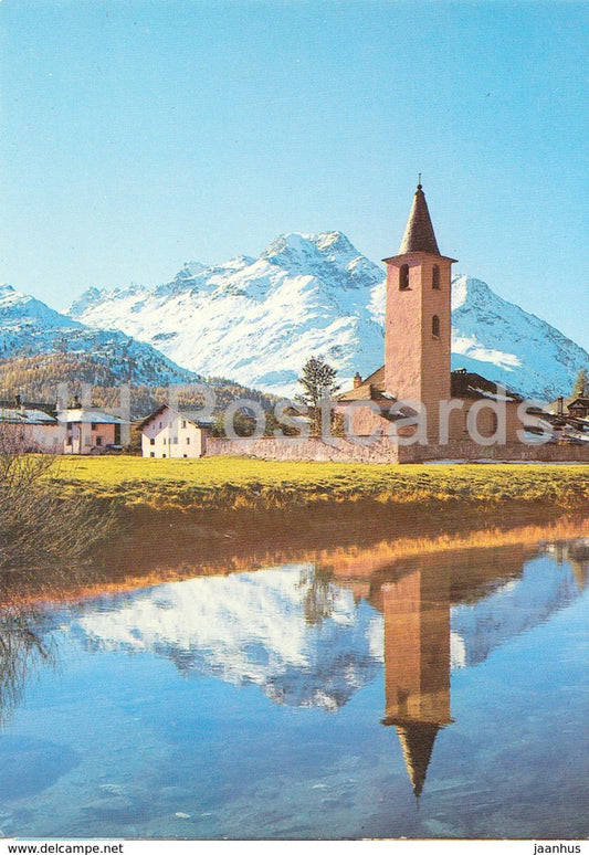Kirche von Sils Baseglia - Oberengadin - church - 96 - Switzerland - unused - JH Postcards