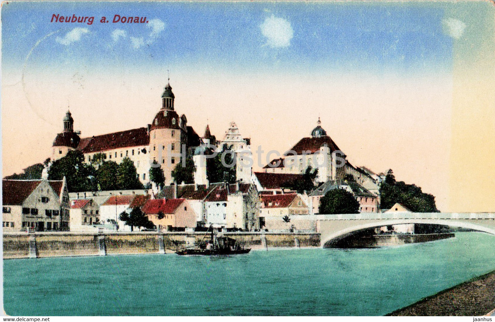Neuburg a Donau - old postcard - 1928 - Germany - used - JH Postcards