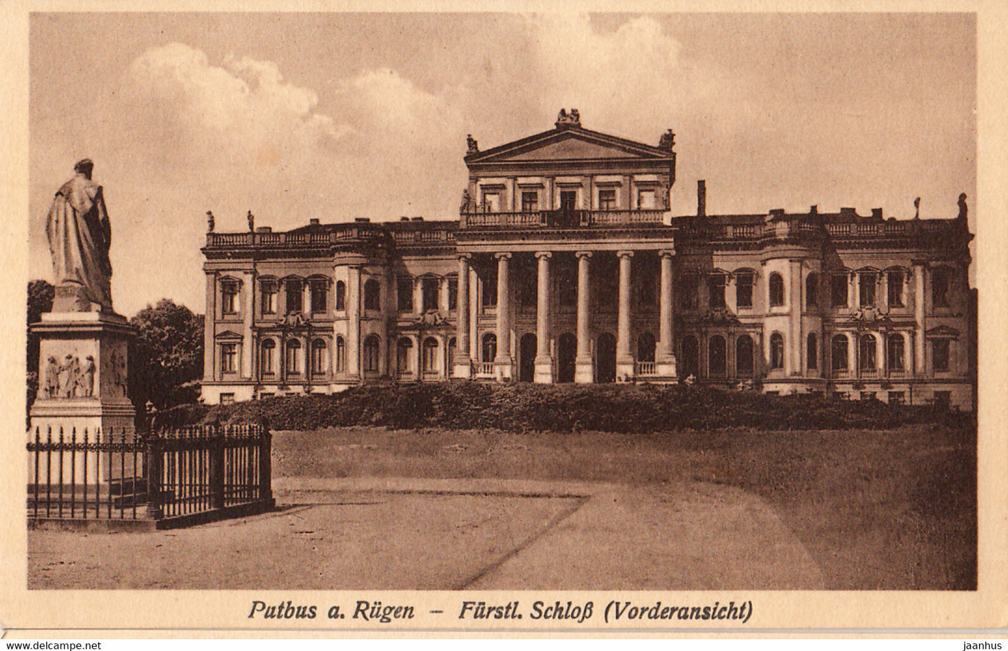 Putbus a Rugen - Furstlich. Schloss - Vorderansicht - castle - old postcard - 2628 - Germany - unused - JH Postcards