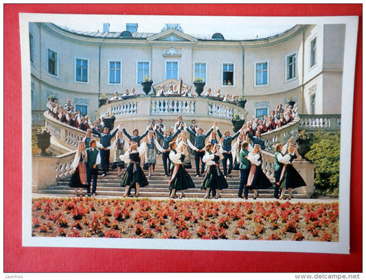 Rusnietis , folk fishermen dance - Lithuanian Folk Dance - folk costumes - 1979 - USSR Lithuania - unused - JH Postcards