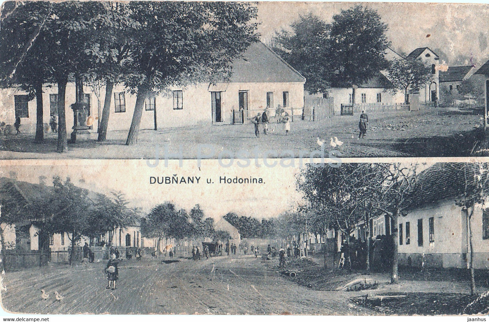 Dubnany u Hodonina - old postcard - 1952 - Czech Republic - used - JH Postcards