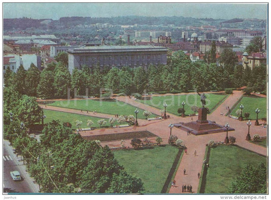 monument to Lenin - Lenin Square - Vilnius - 1975 - Lithuania USSR - unused - JH Postcards