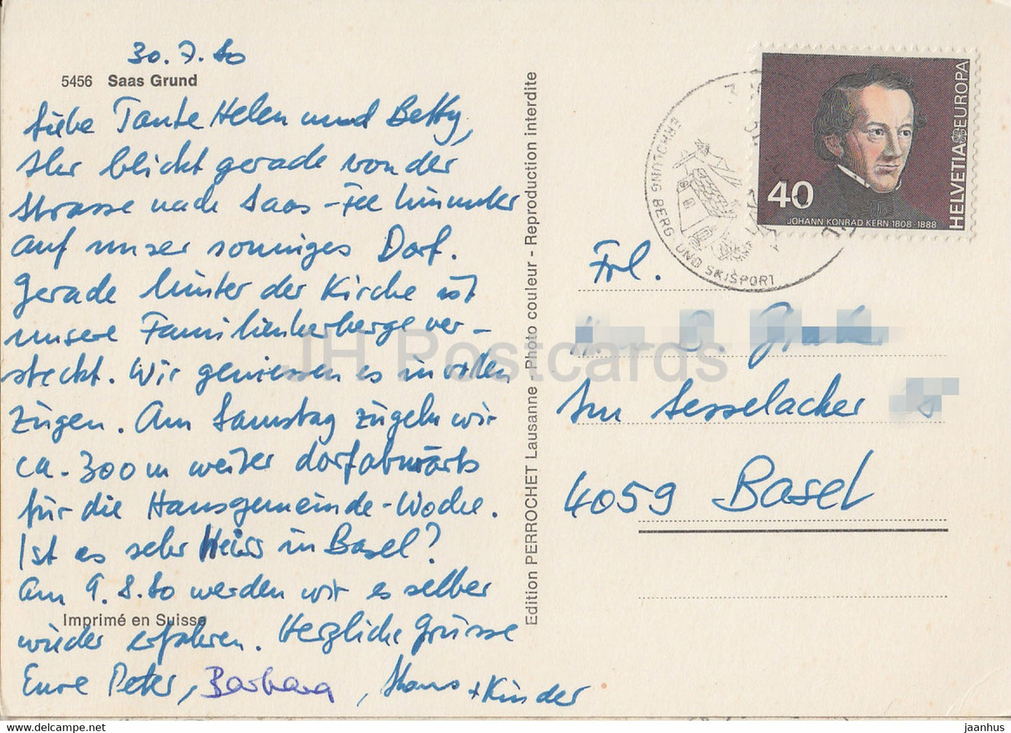 Saas Grund - 5456 - 1980 - Switzerland - used