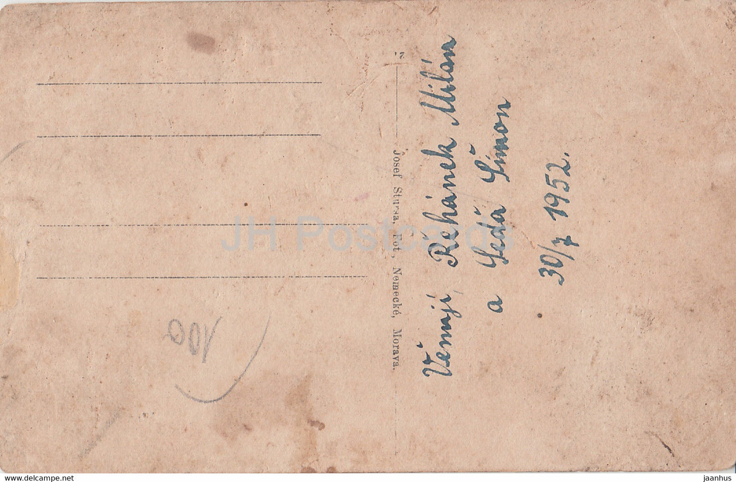 Dubnany u Hodonina - alte Postkarte - 1952 - Tschechische Republik - gebraucht