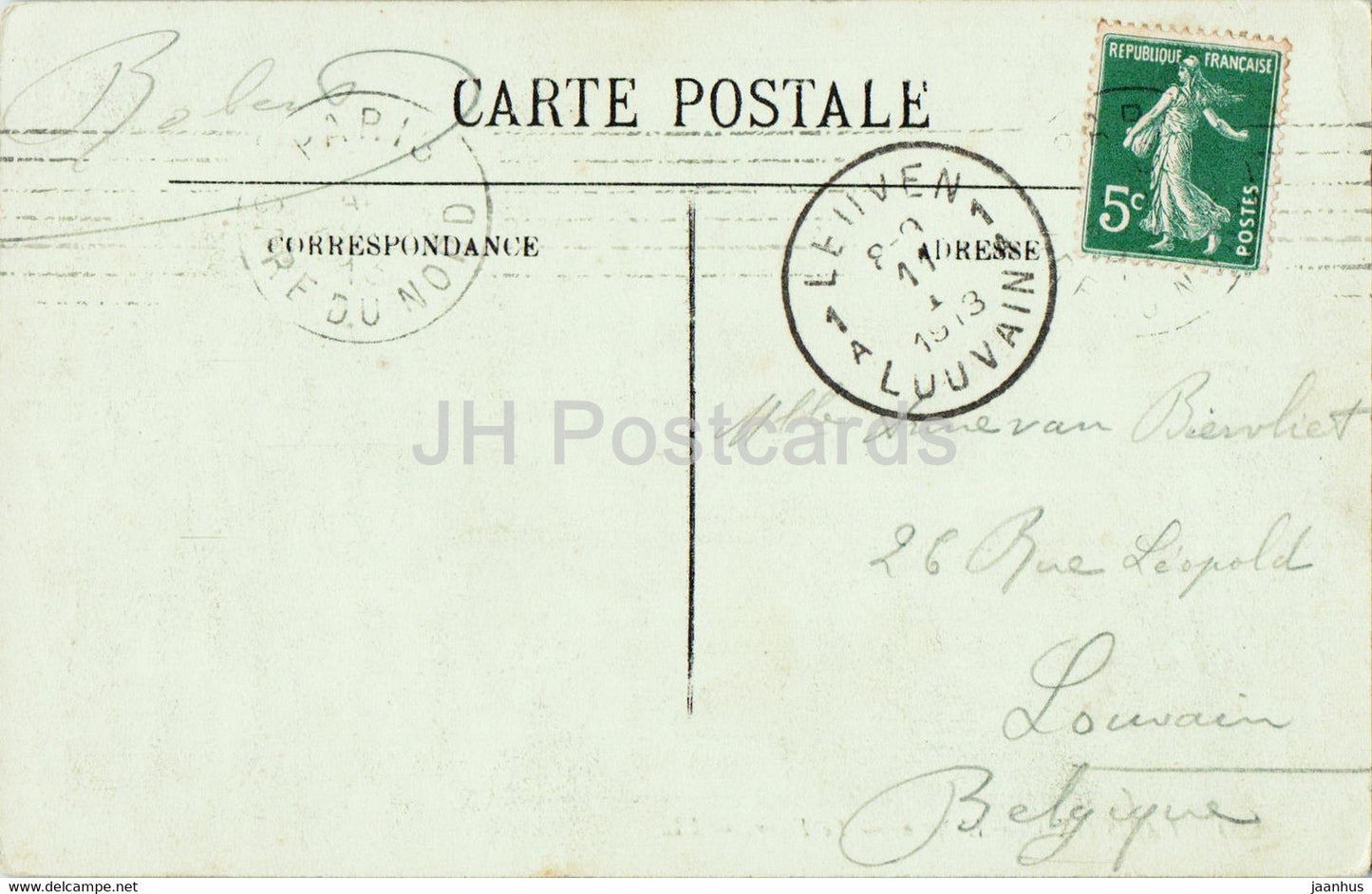 Paris - L'Opéra - Le Foyer - théâtre - 990 - carte postale ancienne - 1913 - France - occasion