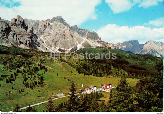 Passo Monte Croce Comelico - Gruppo Popera - Cima Colesei - Pala Popera - Cima Undici - 1972 - Italy - used - JH Postcards