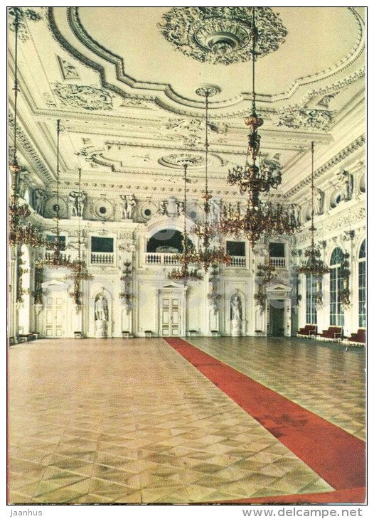 The Spanish Hall - castle - Praha - Prague - Czechoslovakia - Czech - unused - JH Postcards