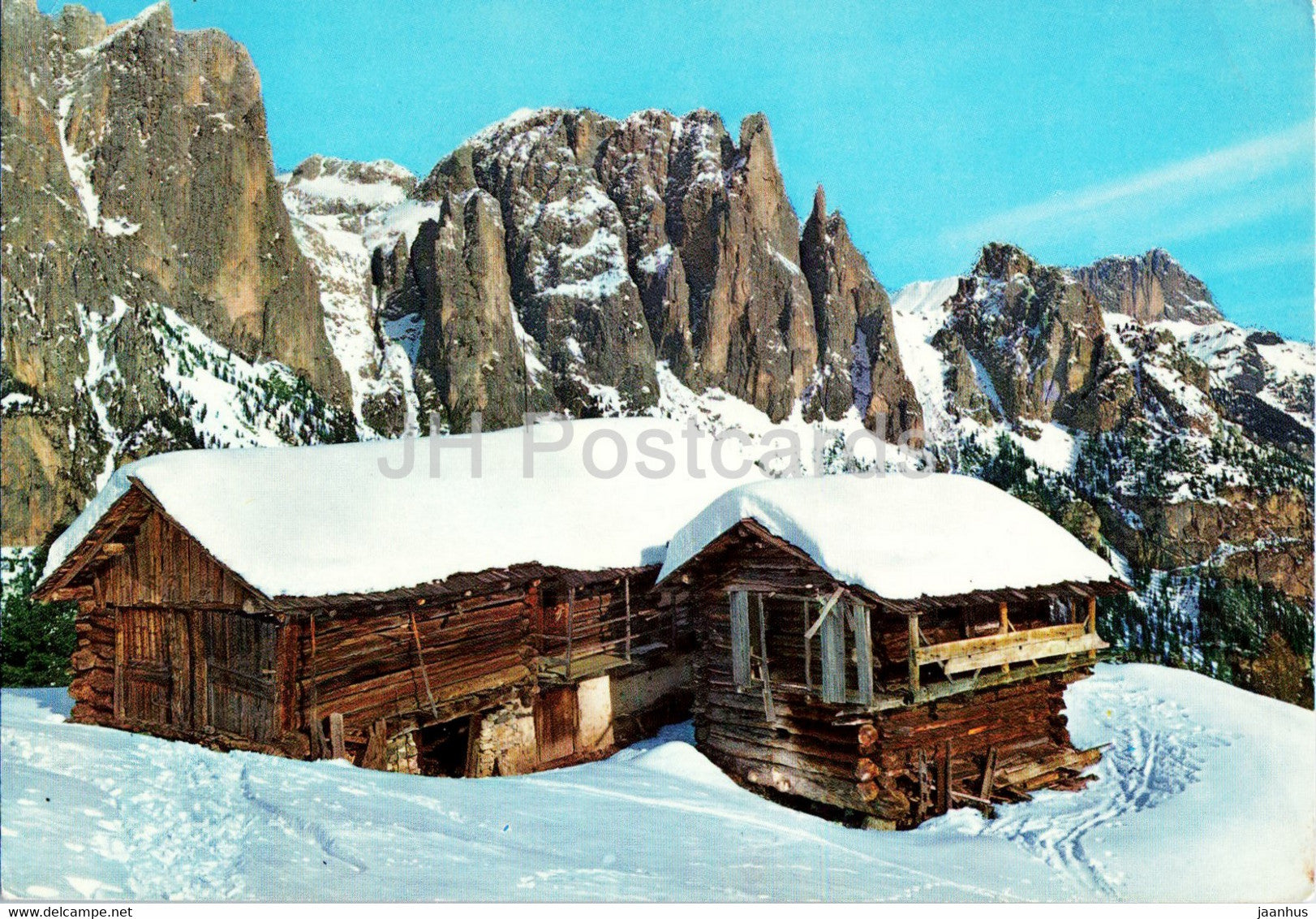 Gruppo del Catinaccio - Dolomiti - Val di Fassa - Ciampedie - Dirupi di Larsec - 1970 - Italy - used - JH Postcards