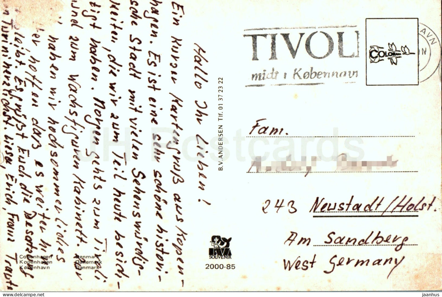 Copenhagen - Kobenhavn - church - Little Mermaid - Royal Guard - multiview - 2000-85 - Denmark - used