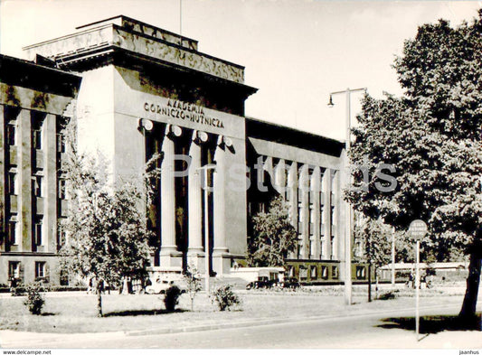 Krakow - Akademia Gornicza - Mining Academy - old postcard - Poland - unused - JH Postcards