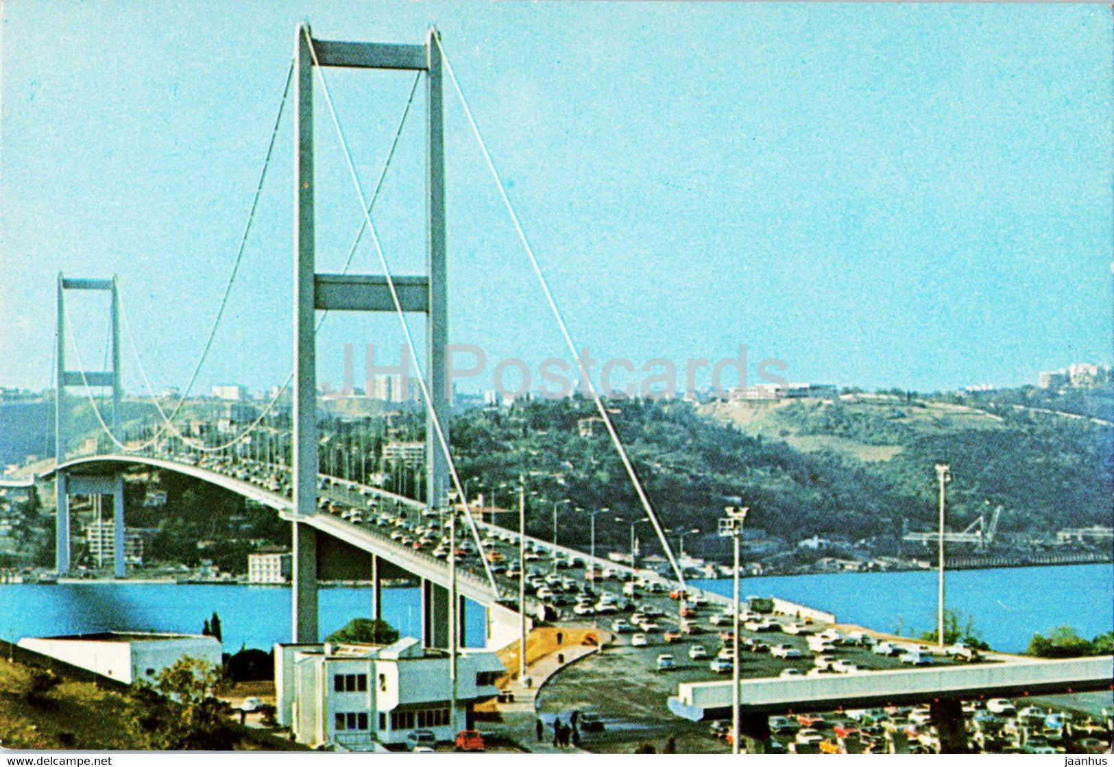 Istanbul - The view of Bosphorus Bridge from Beylerbey village - 265 A - Keskin Color - Turkey - unused - JH Postcards