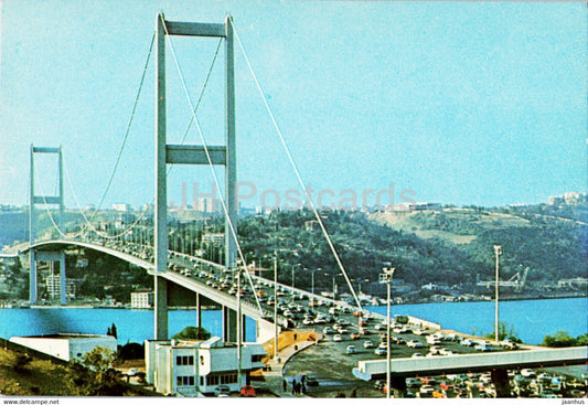 Istanbul - The view of Bosphorus Bridge from Beylerbey village - 265 A - Keskin Color - Turkey - unused - JH Postcards