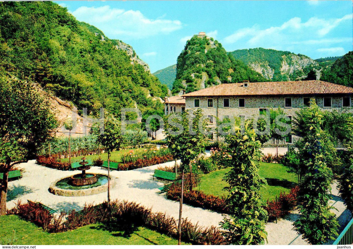 Roccaporena di Cascia - Casa del Pellegrino e Scoglio della preghiera - Pilgrim's House - 73 - Italy - unused - JH Postcards