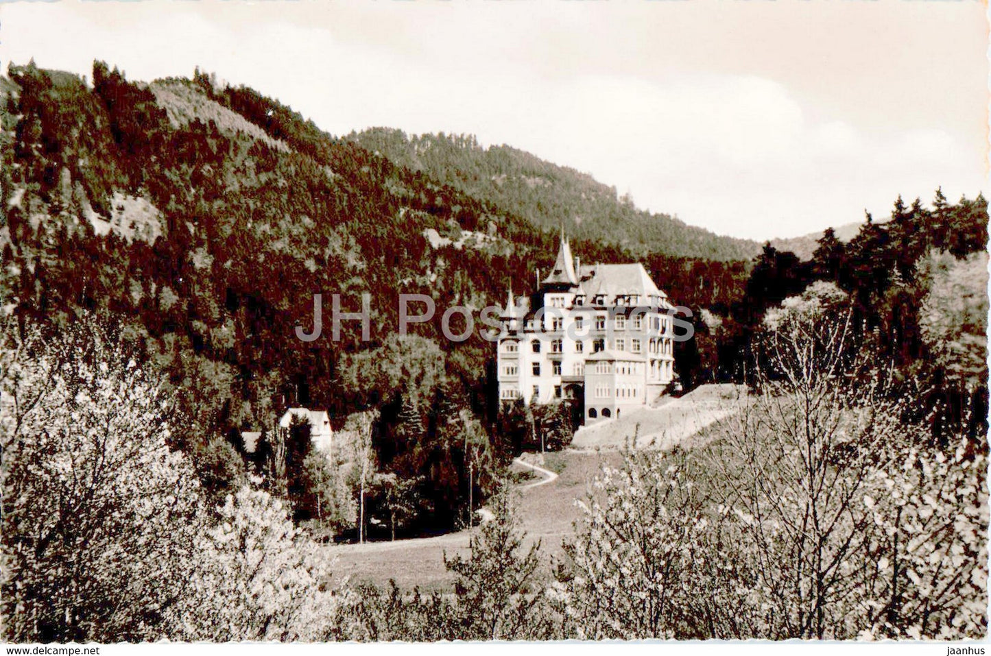 Haus am Wald - Badenweiler - old postcard - 1959 - Germany - used - JH Postcards