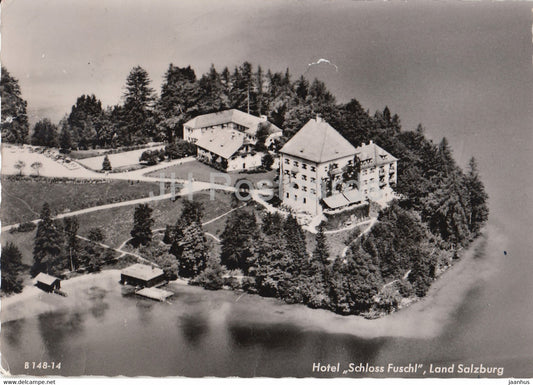 hotel Schloss Fuschl - Land Salzburg - 1960s - Austria - used - JH Postcards