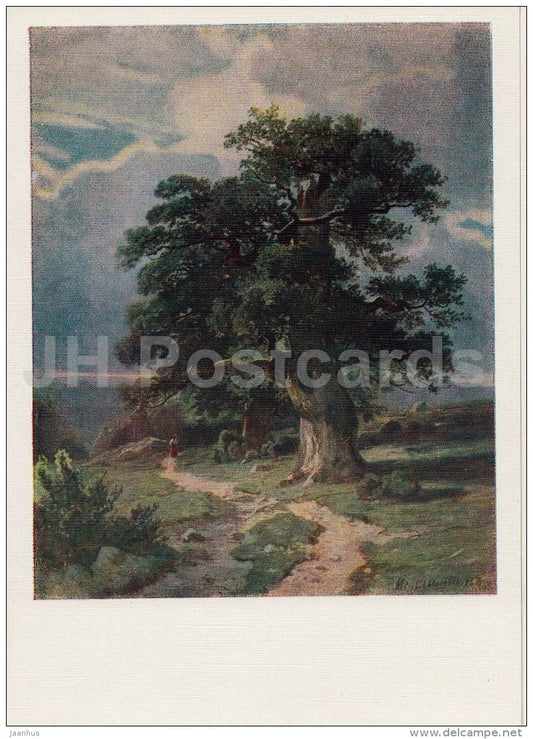 painting by I. Shishkin - Trees - Russian art - 1958 - Russia USSR - unused - JH Postcards