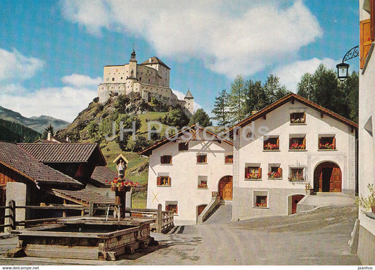 Schloss Tarasp - castle - 1970 - Switzerland - used - JH Postcards