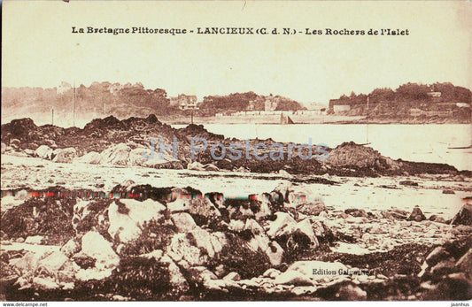 Lancieux - Les Rochers de l'Islet - old postcard - France - unused - JH Postcards