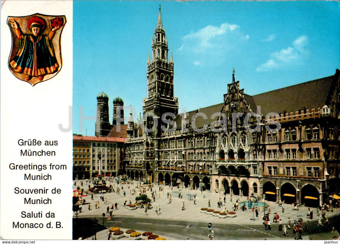 Munchen - Marienplatz mit Rathaus und Frauenkirche - 31 - 1982 - Germany - used - JH Postcards