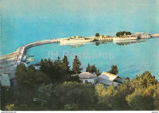 Tihany - Mole - boat - Hungary - unused - JH Postcards