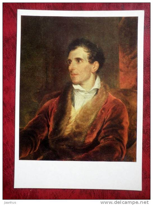Painting by Thomas Lawrence - Portrait of Antonio Canova - art  - unused - JH Postcards