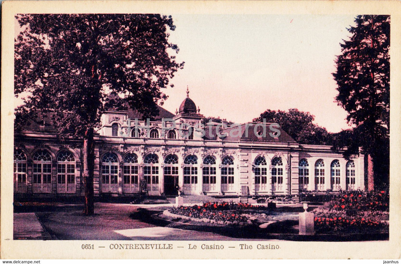 Contrexeville - Le Casino - The Casino - 0651 - old postcard - France - used - JH Postcards