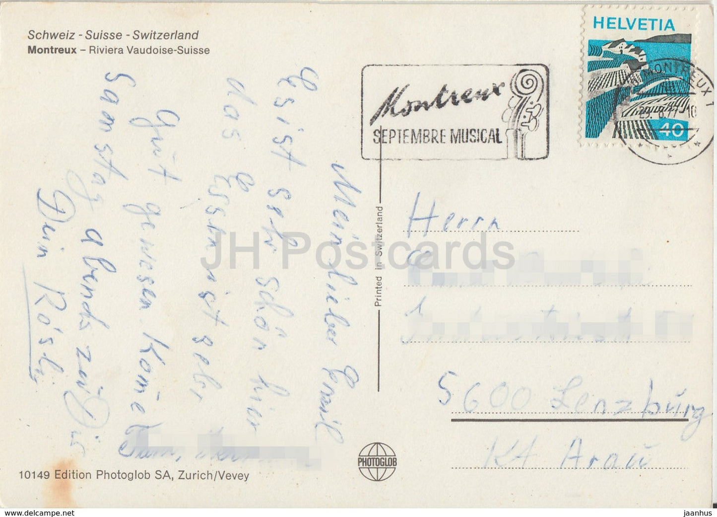 Montreux - Riviera Vaudoise Suisse - multiview - 10149 - 1977 - Switzerland - used