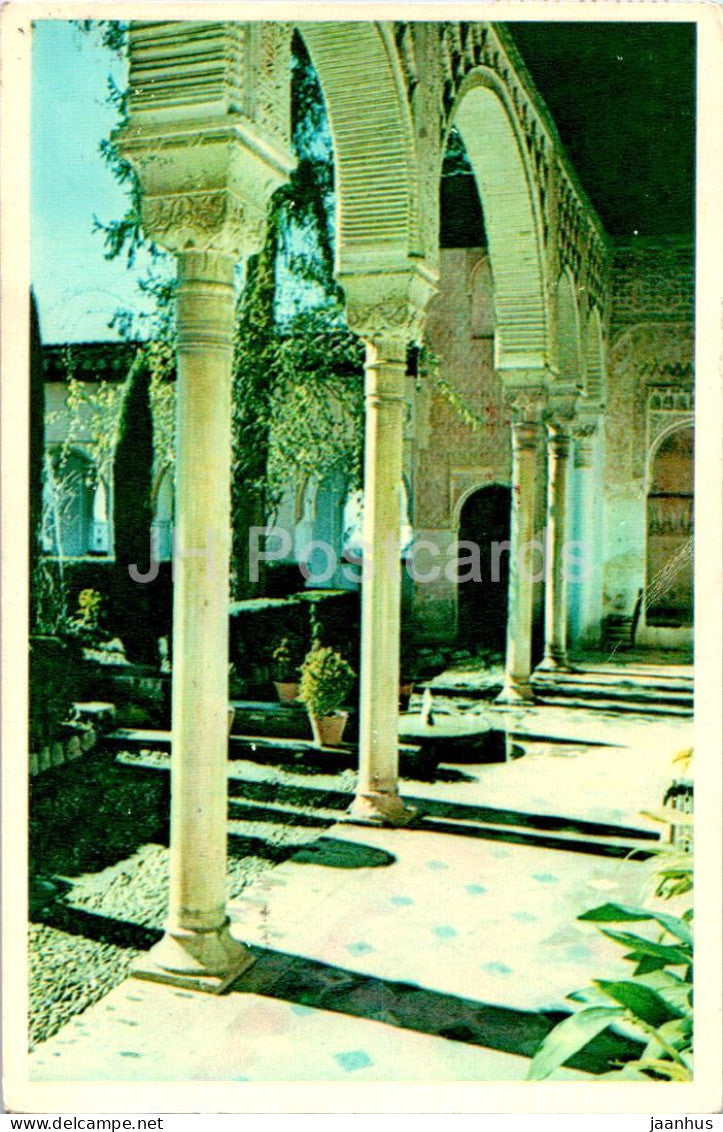 Granada - Generalife - Galeria del Patio - 8 - old postcard - 1955 - Spain - used - JH Postcards