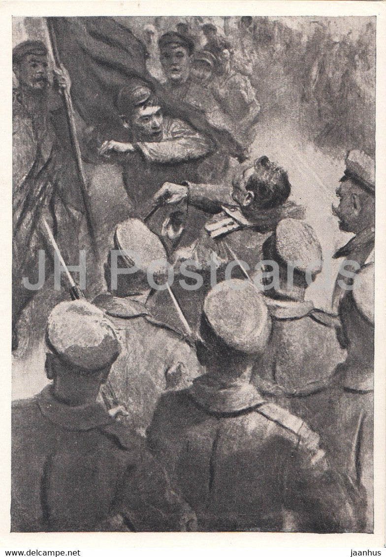 illustration by Kukryniksy - May 1st demonstration - 1970 - Russia USSR - unused - JH Postcards