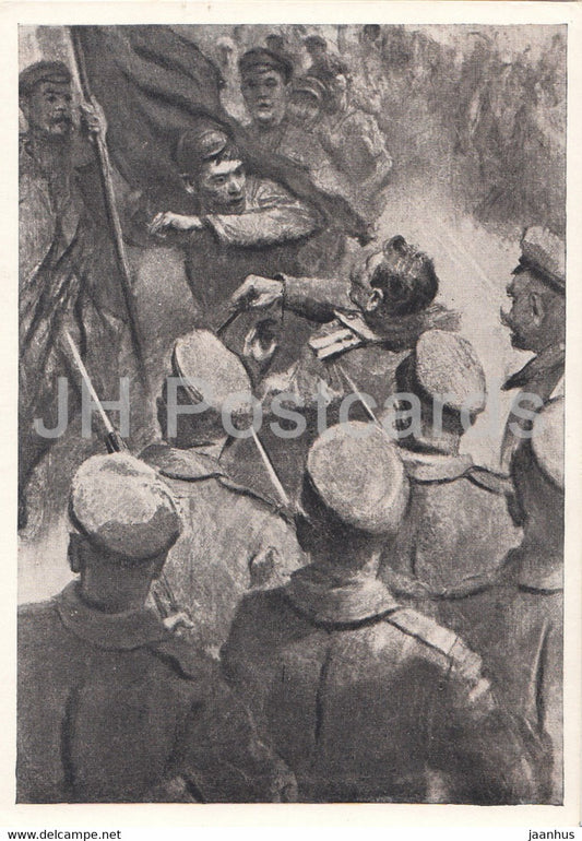 illustration by Kukryniksy - May 1st demonstration - 1970 - Russia USSR - unused - JH Postcards