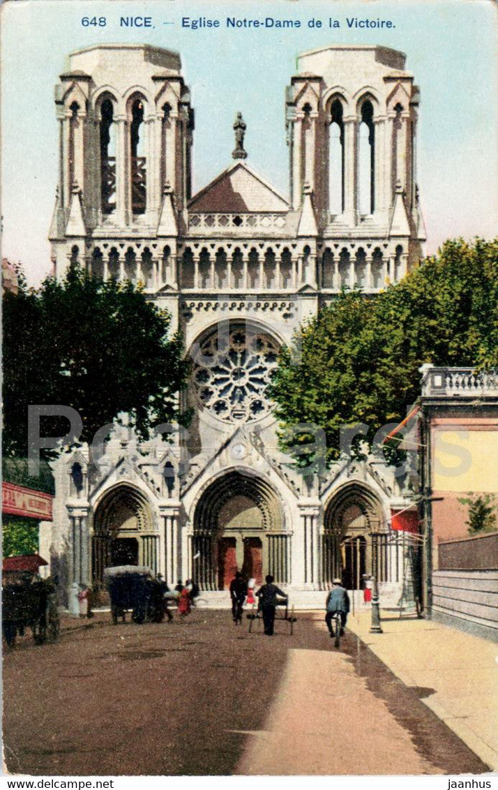 Nice - Eglise Notre Dame de la Victoire - church - 648 - old postcard - France - unused - JH Postcards