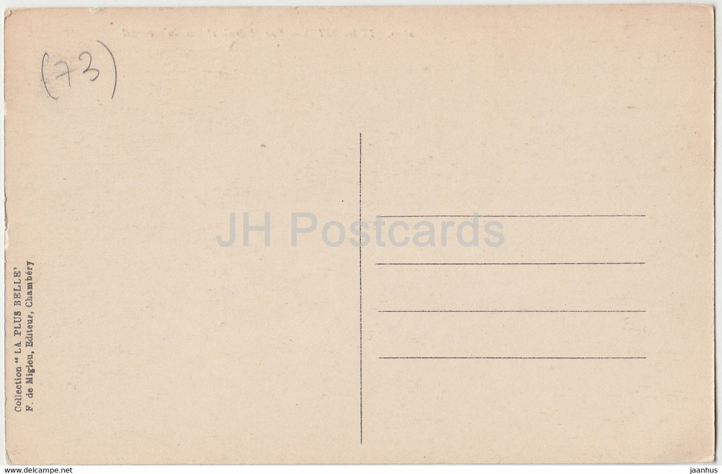 Aix les Bains - Vue generale et Lac du Bourget - 2620 - old postcard - France - unused