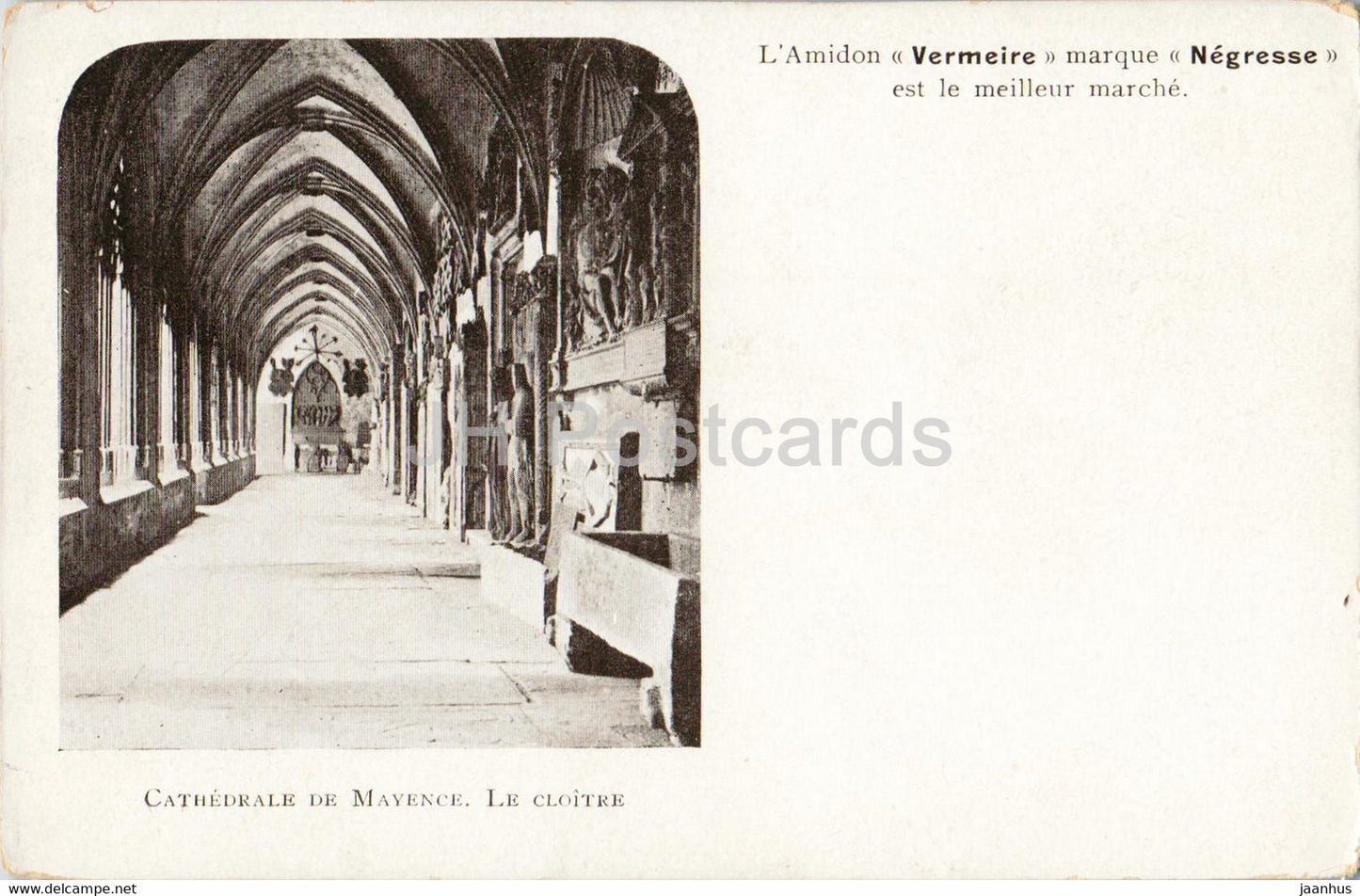 Cathedrale de Mayence - Mainz - Le Cloitre - Amidon Vermeire - old postcard - Germany - unused - JH Postcards