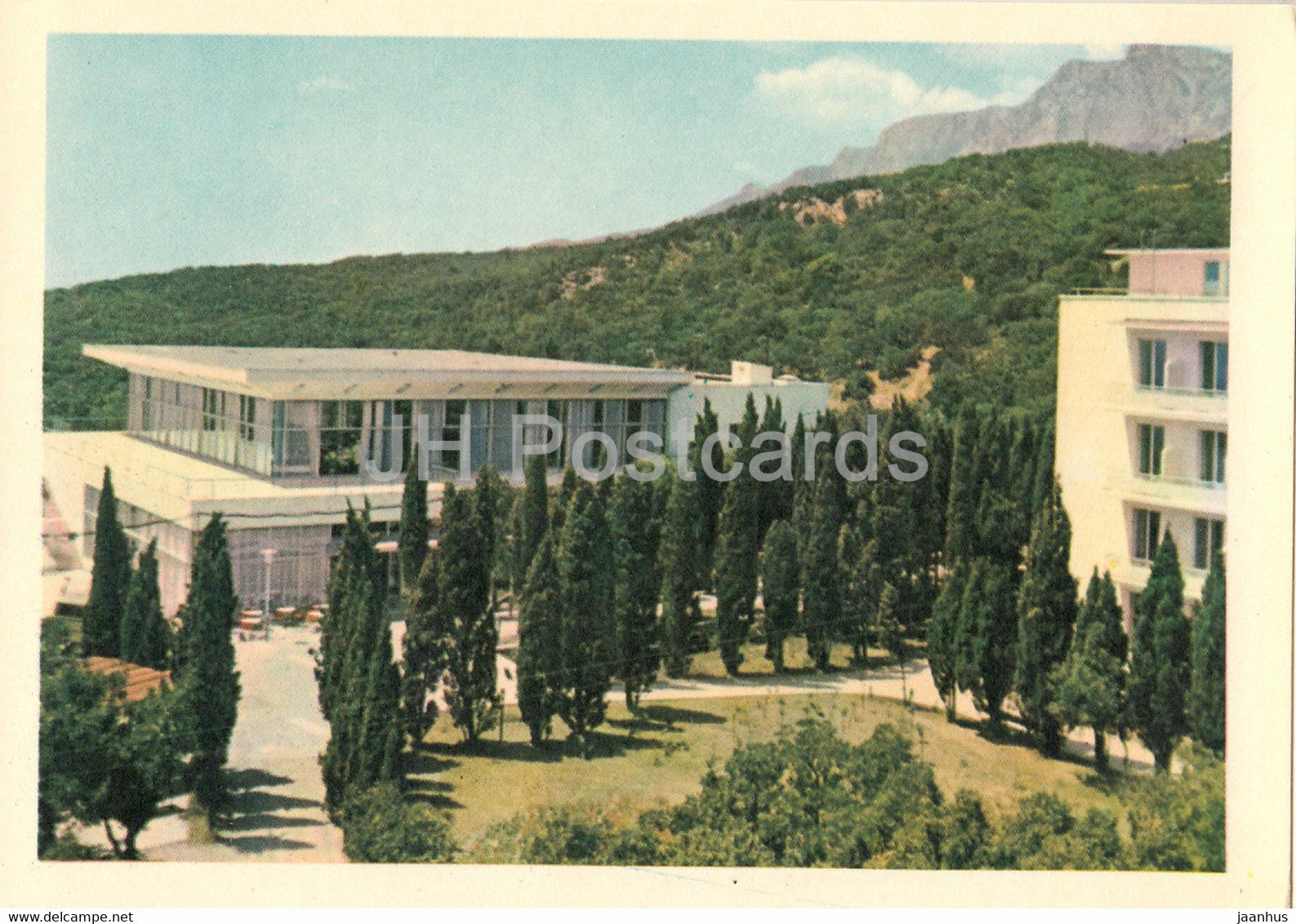 Parus (Sail) sanatorium in Miskhor - Crimea - Ukraine USSR - unused - JH Postcards