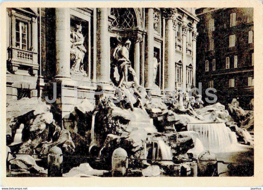 Roma - Rome - Fontana di Trevi - Trevi Fountain - old postcard - 1948 - Italy - used - JH Postcards